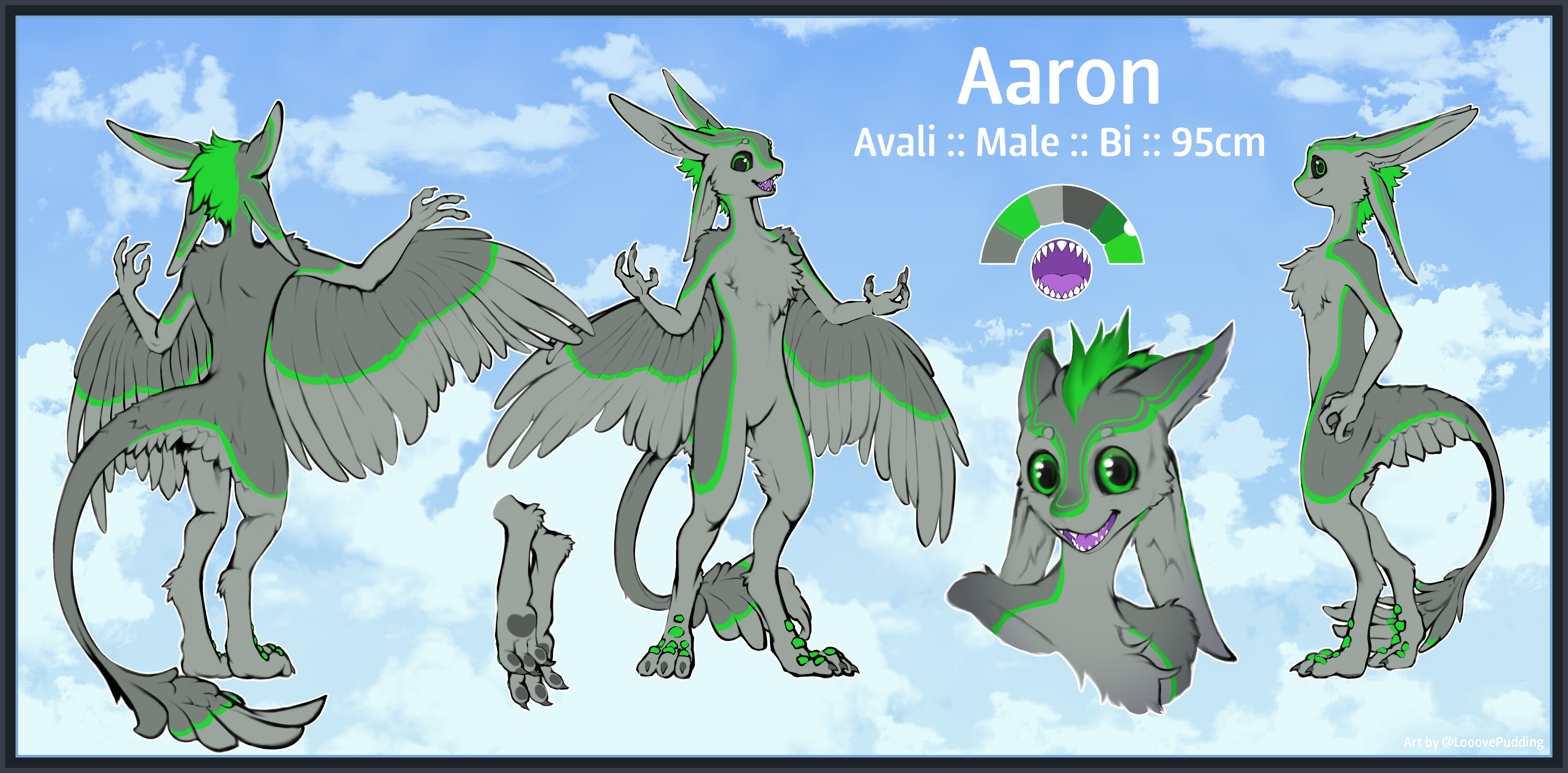 Aaron Reference Sheet SFW by Gingerrey